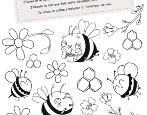 Coloriage Abeilles